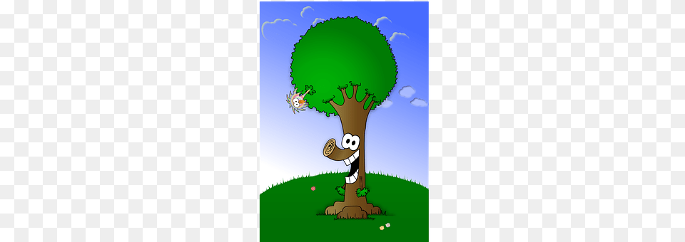 Cartoon Plant, Tree, Vegetation, Nature Png