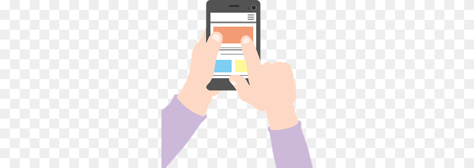 Cartoon Electronics, Mobile Phone, Phone, Texting Free Transparent Png