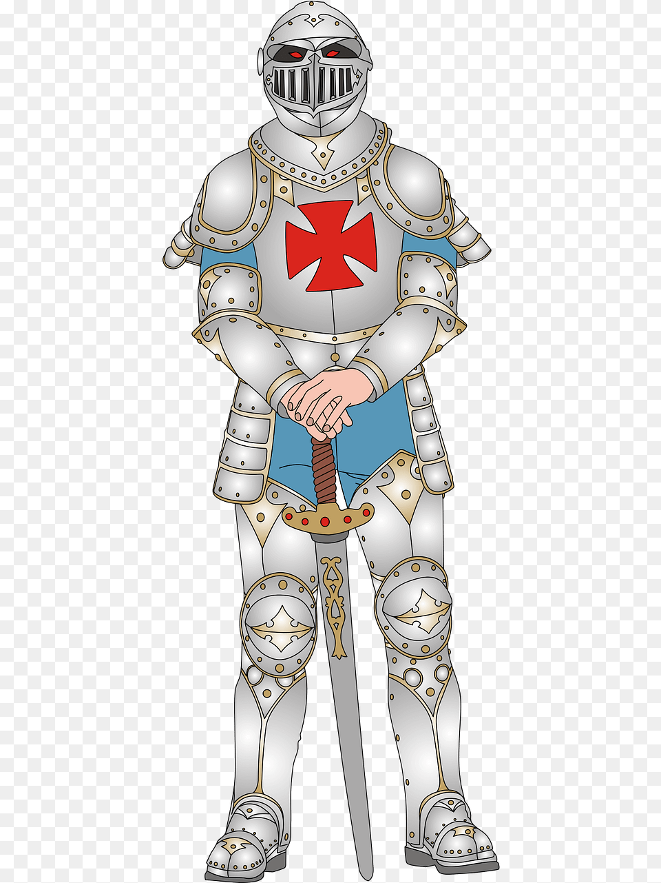 Cartoon, Armor, Knight, Person, Adult Png