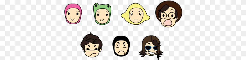 Cartoon, Face, Head, Person, Baby Free Png