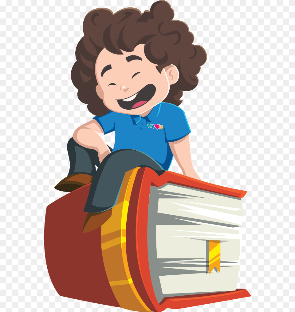 Cartoon, Reading, Person, Baby, Head Png