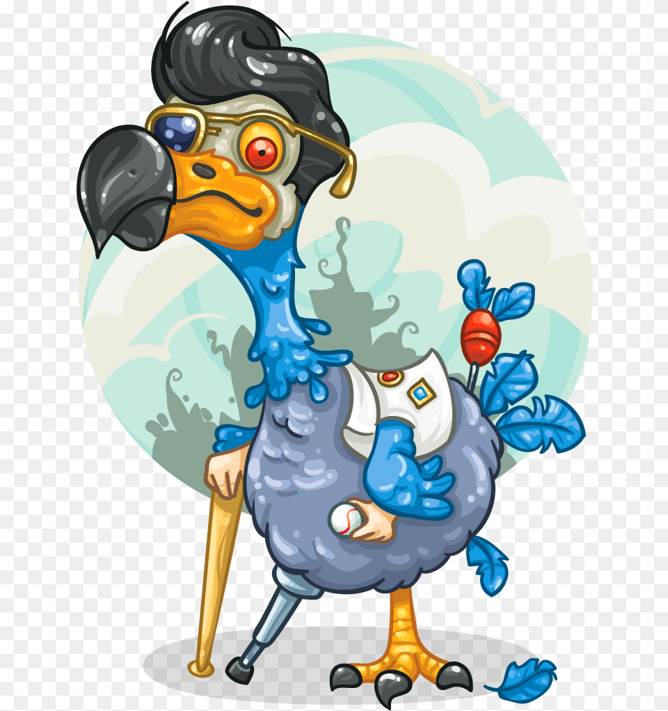 Cartoon, Animal, Beak, Bird, Dodo Png Image