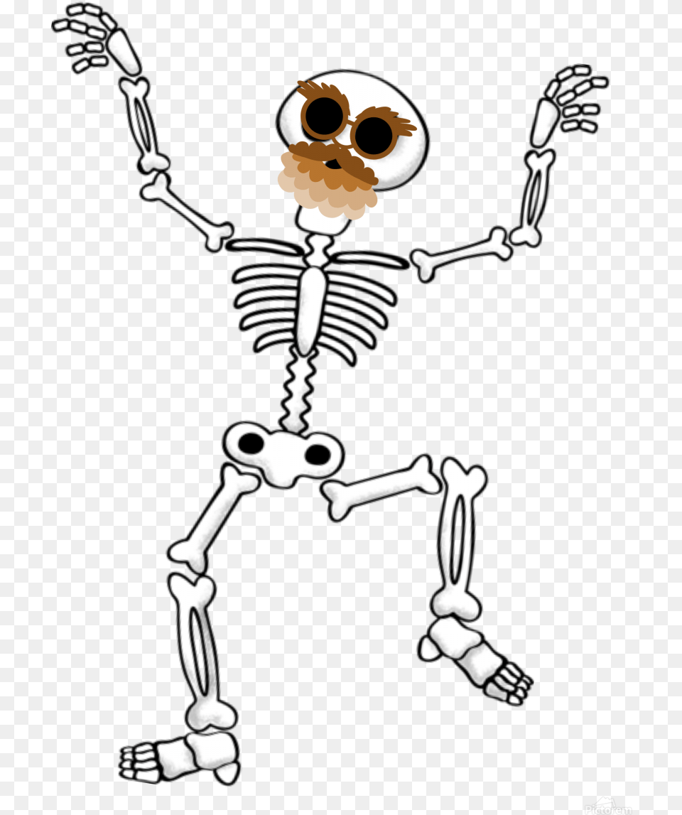 Cartoon, Skeleton, Baby, Person Free Png