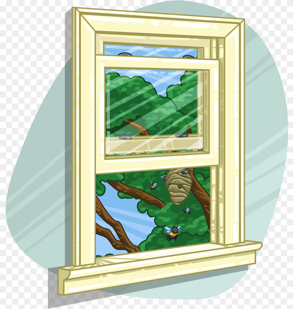 Cartoon, Art, Window Png Image