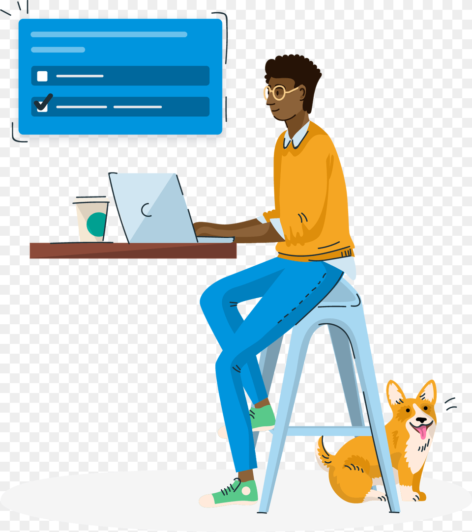 Cartoon, Laptop, Computer, Sitting, Electronics Free Transparent Png