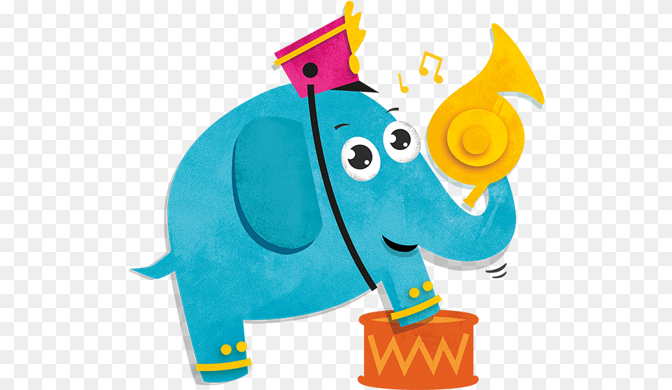 Cartoon, Animal, Elephant, Mammal, Wildlife Png Image