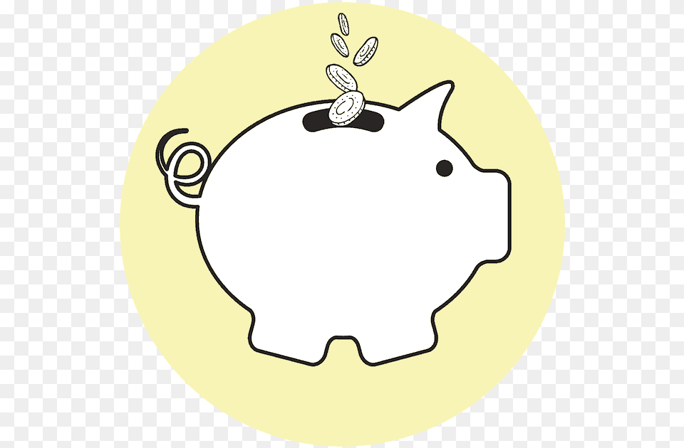 Cartoon, Piggy Bank, Disk Free Transparent Png