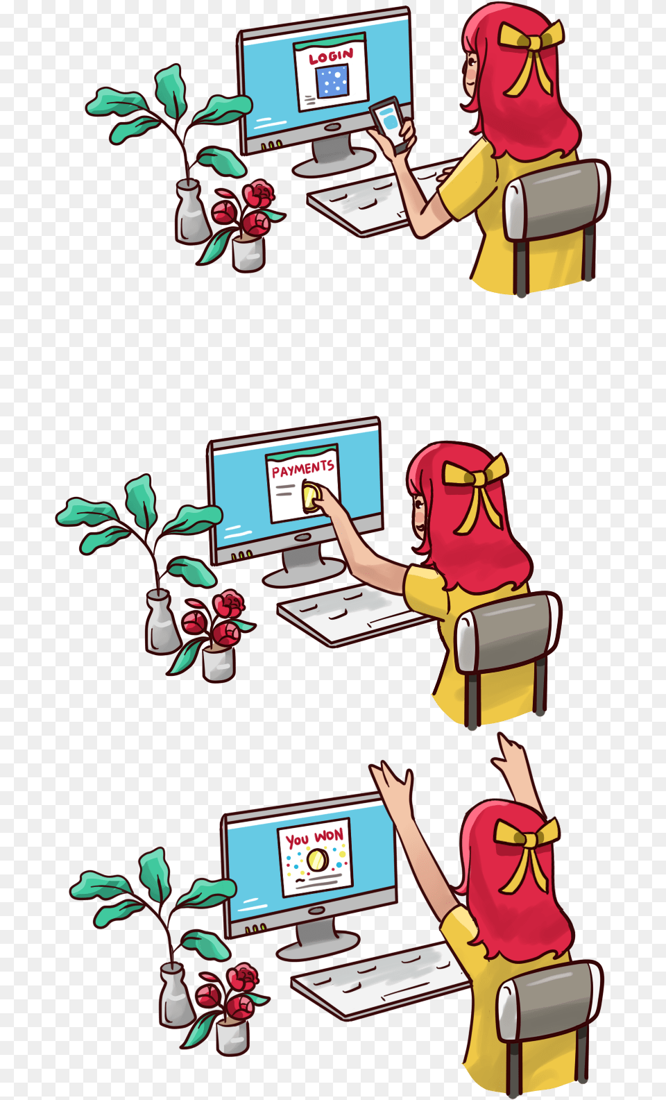 Cartoon, Pc, Computer, Laptop, Electronics Free Png