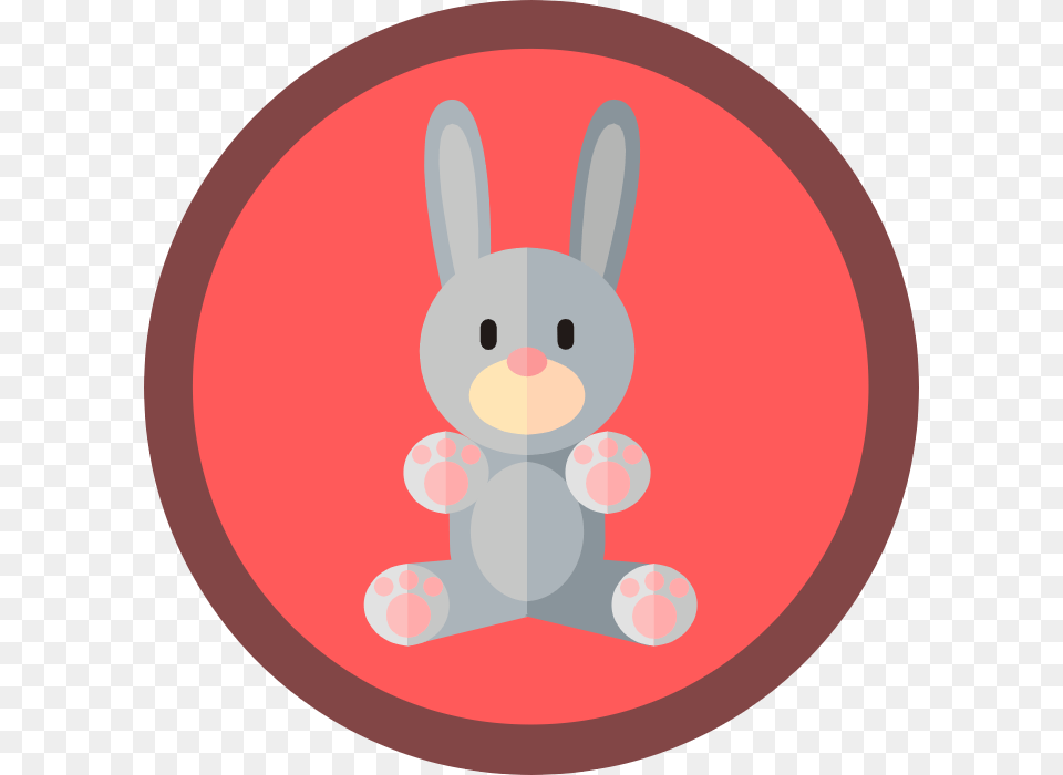 Cartoon, Plush, Toy, Disk, Sticker Free Png Download