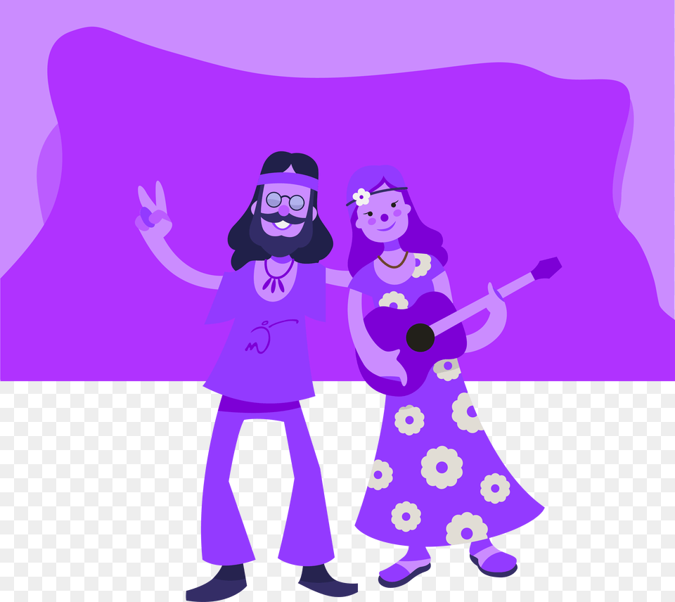 Cartoon, Purple, Baby, Person, Girl Png