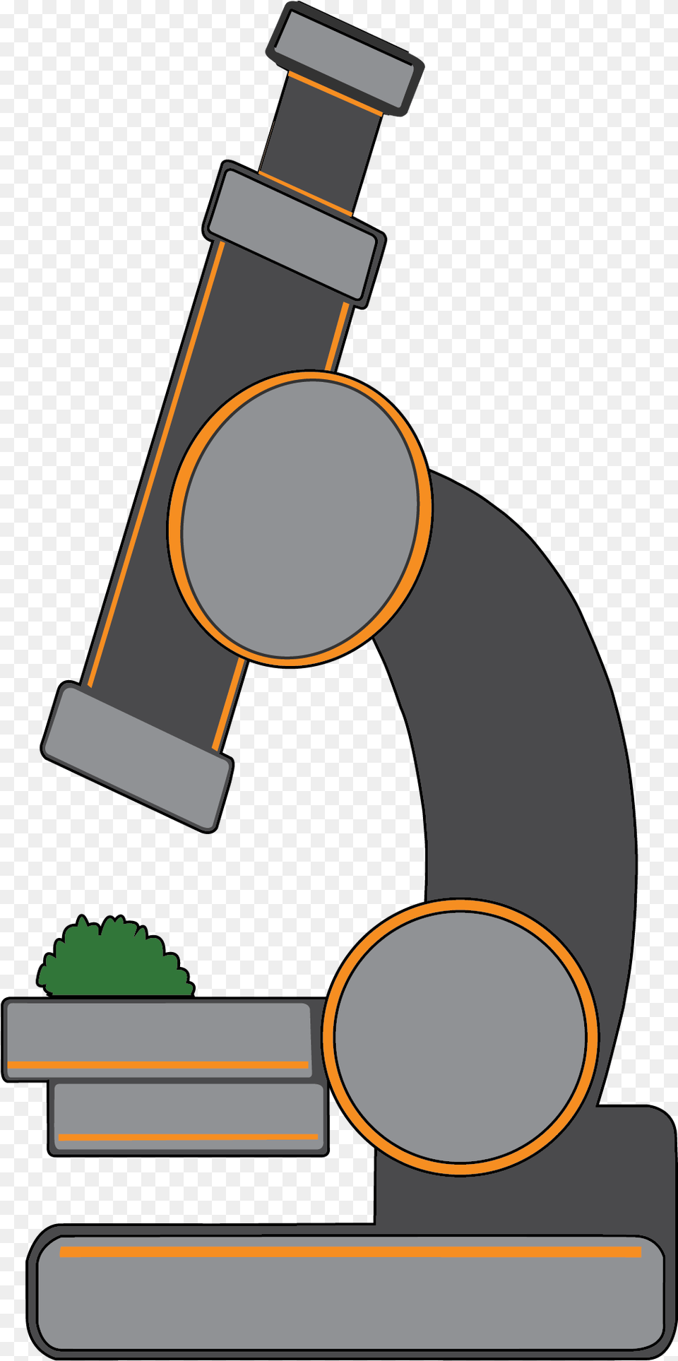 Cartoon, Bulldozer, Machine, Microscope Png Image