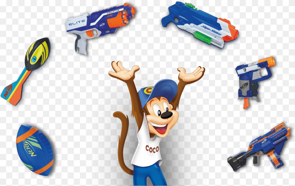 Cartoon, Toy, Baby, Person, Water Gun Free Png