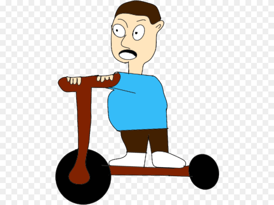Cartoon, Person, Face, Head, Scooter Png