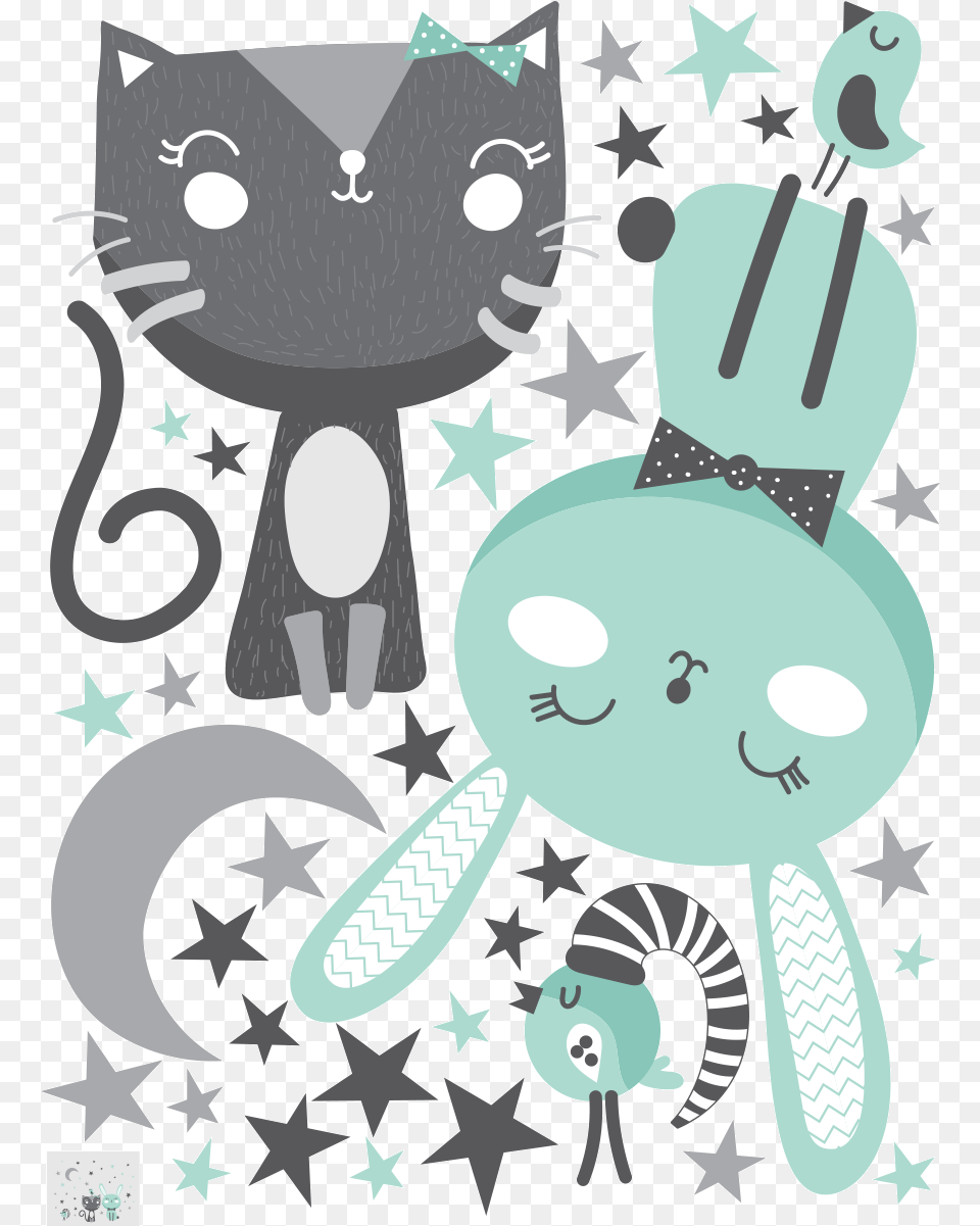 Cartoon, Applique, Pattern, Cutlery, Animal Png