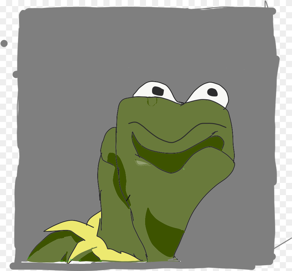 Cartoon, Green, Amphibian, Animal, Frog Free Transparent Png