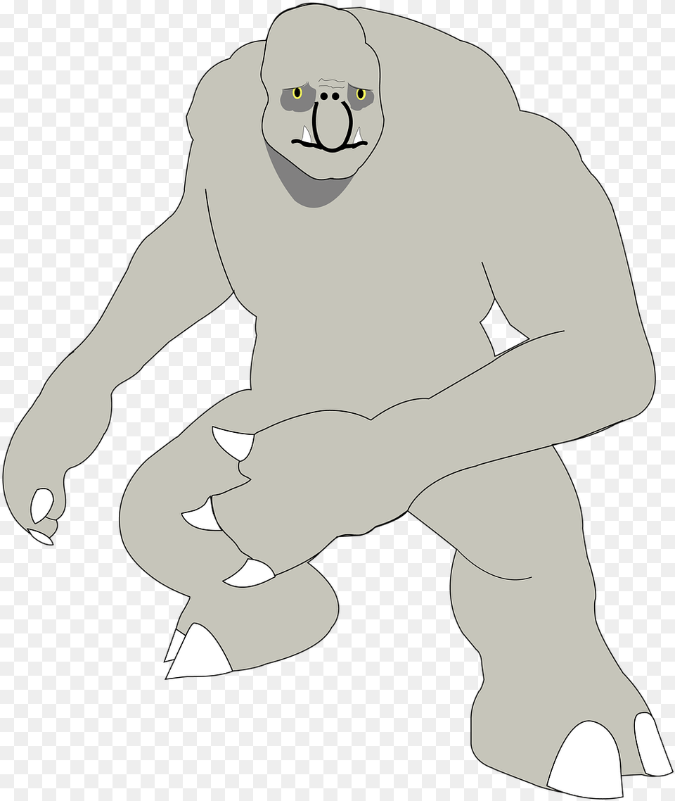 Cartoon, Animal, Ape, Baby, Mammal Free Transparent Png