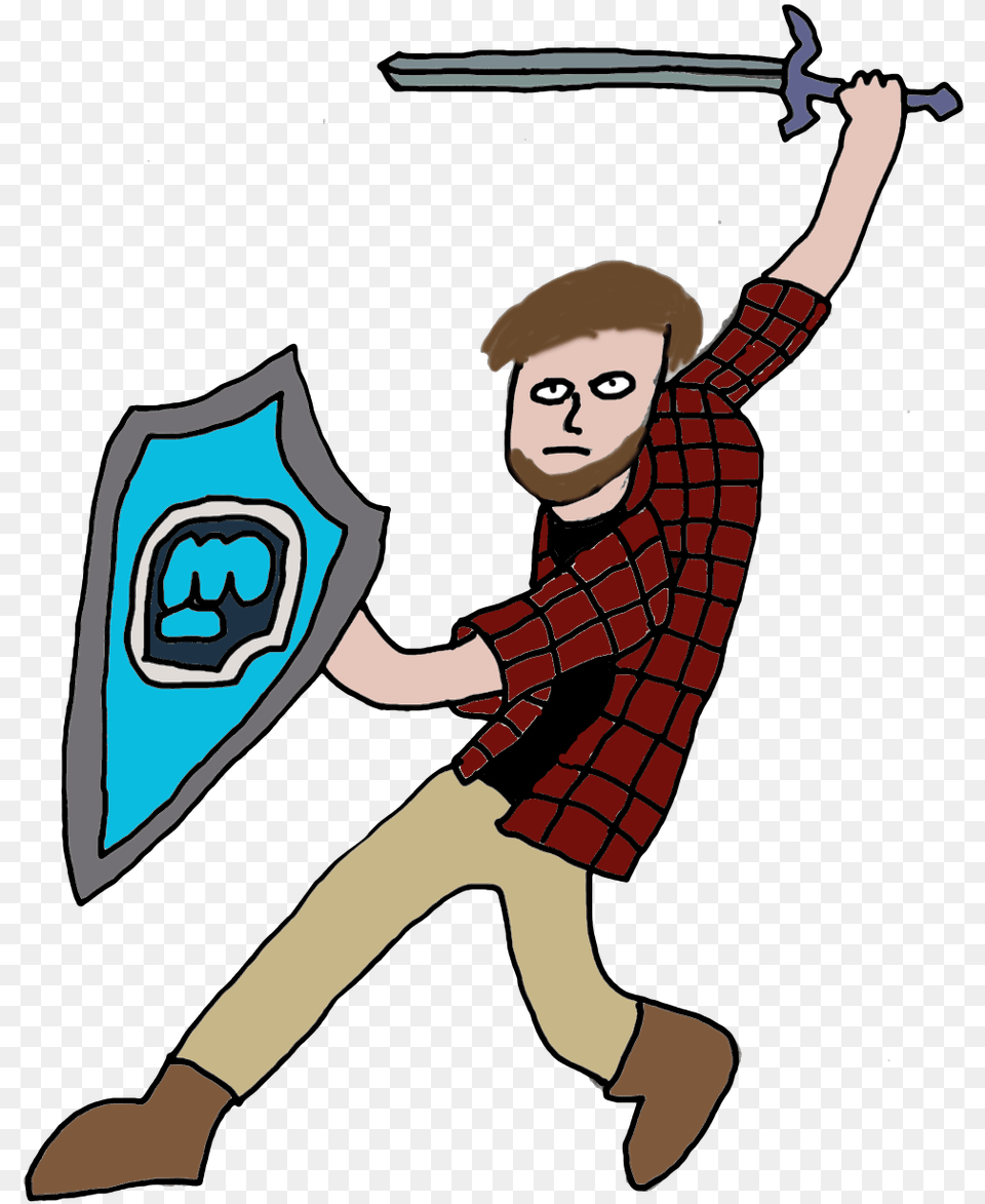 Cartoon, Person, Sword, Weapon, Face Png
