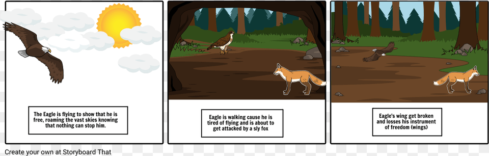 Cartoon, Animal, Bird, Fox, Mammal Png Image