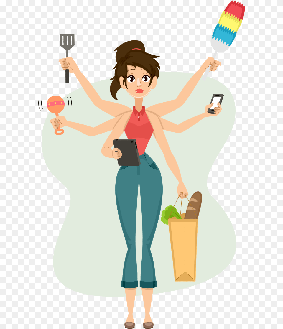 Cartoon, Adult, Person, Female, Woman Png