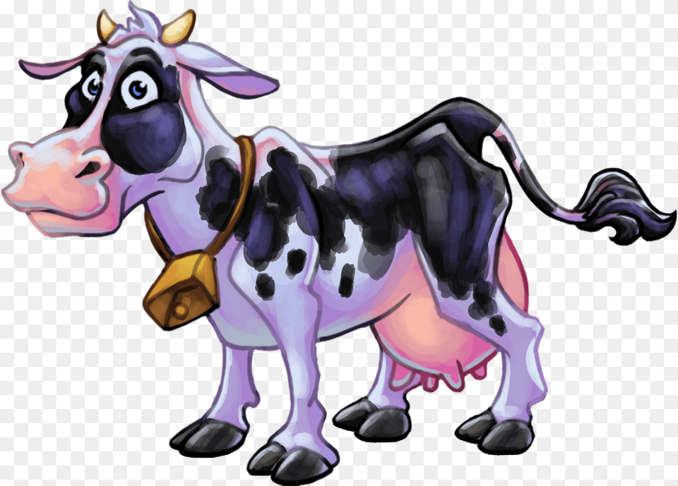 Cartoon, Animal, Cattle, Cow, Dairy Cow Png