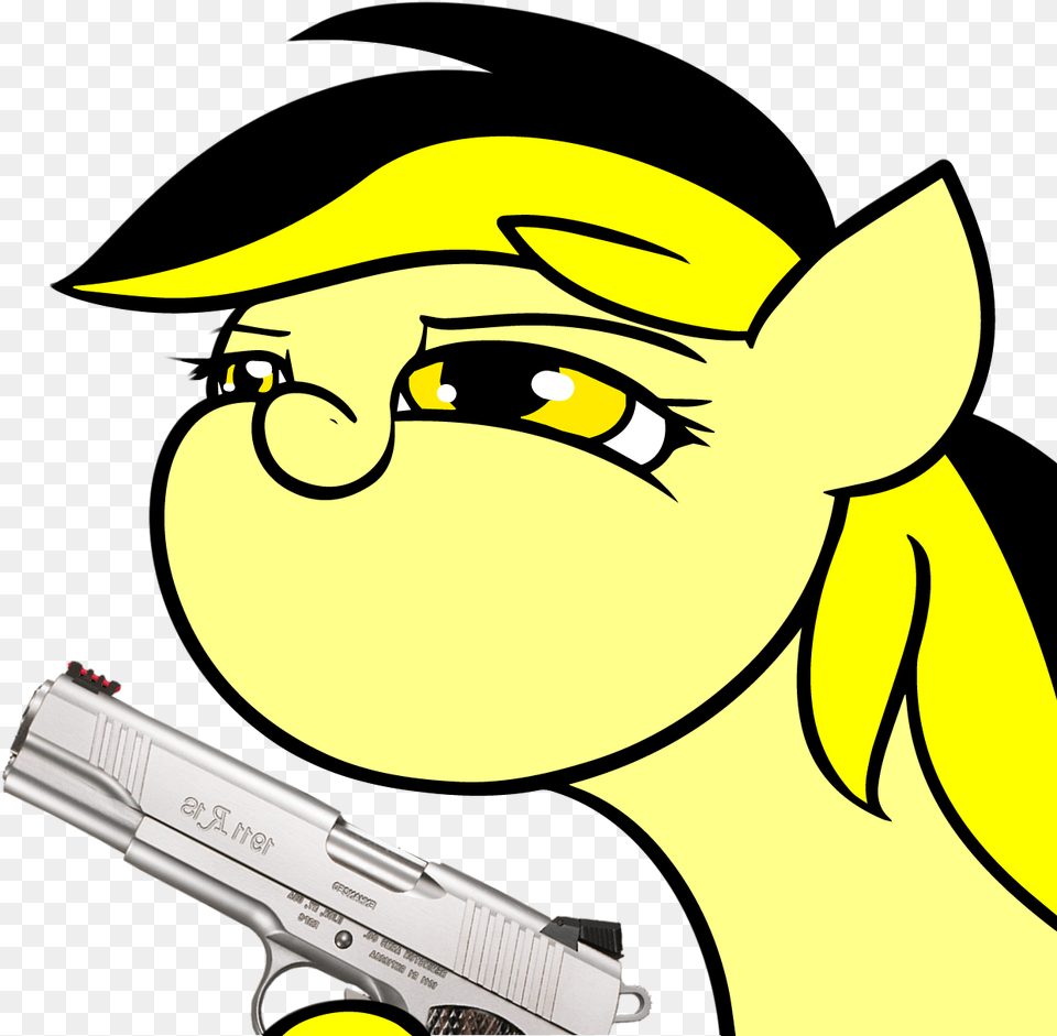 Cartoon, Firearm, Gun, Weapon, Handgun Png Image