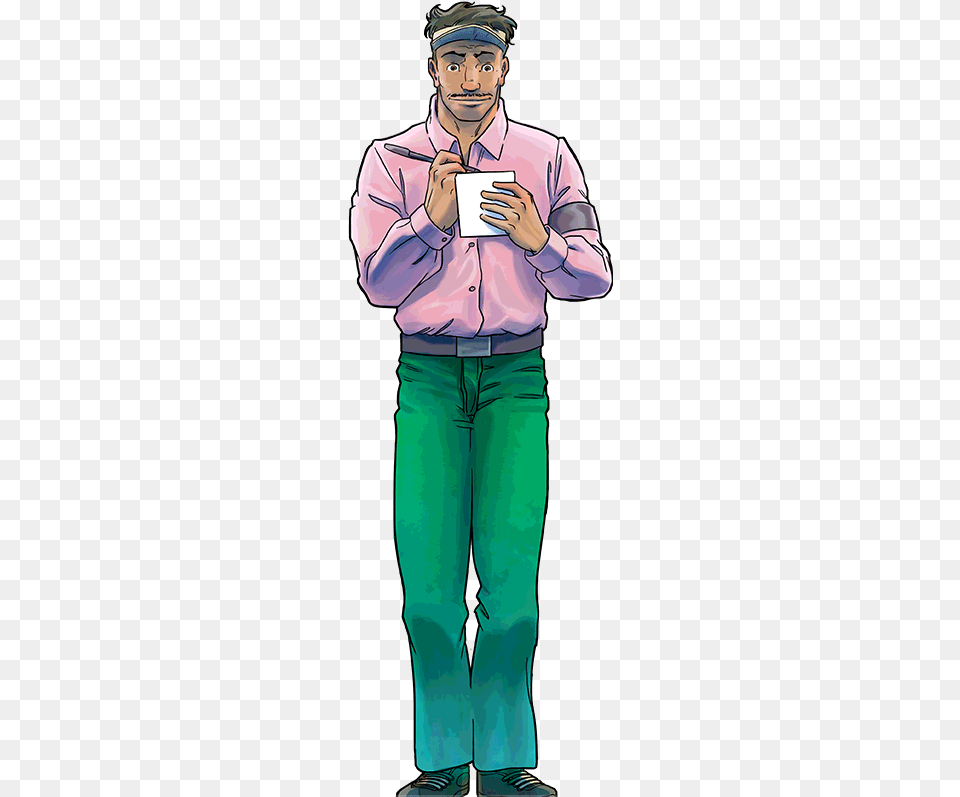 Cartoon, Reading, Person, Adult, Pants Free Transparent Png