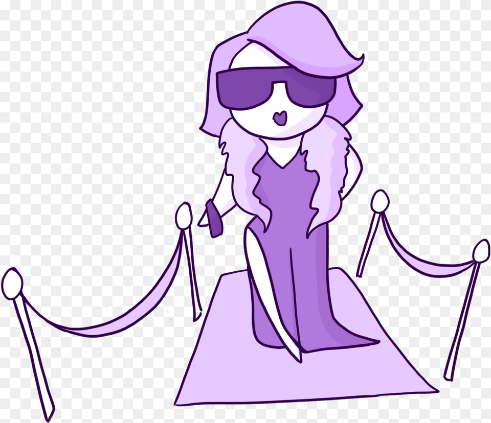 Cartoon, Purple, Person, Accessories, Sunglasses Png Image
