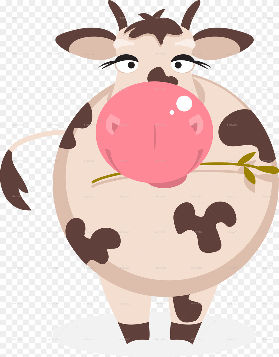 Cartoon, Animal, Cattle, Cow, Livestock Free Transparent Png