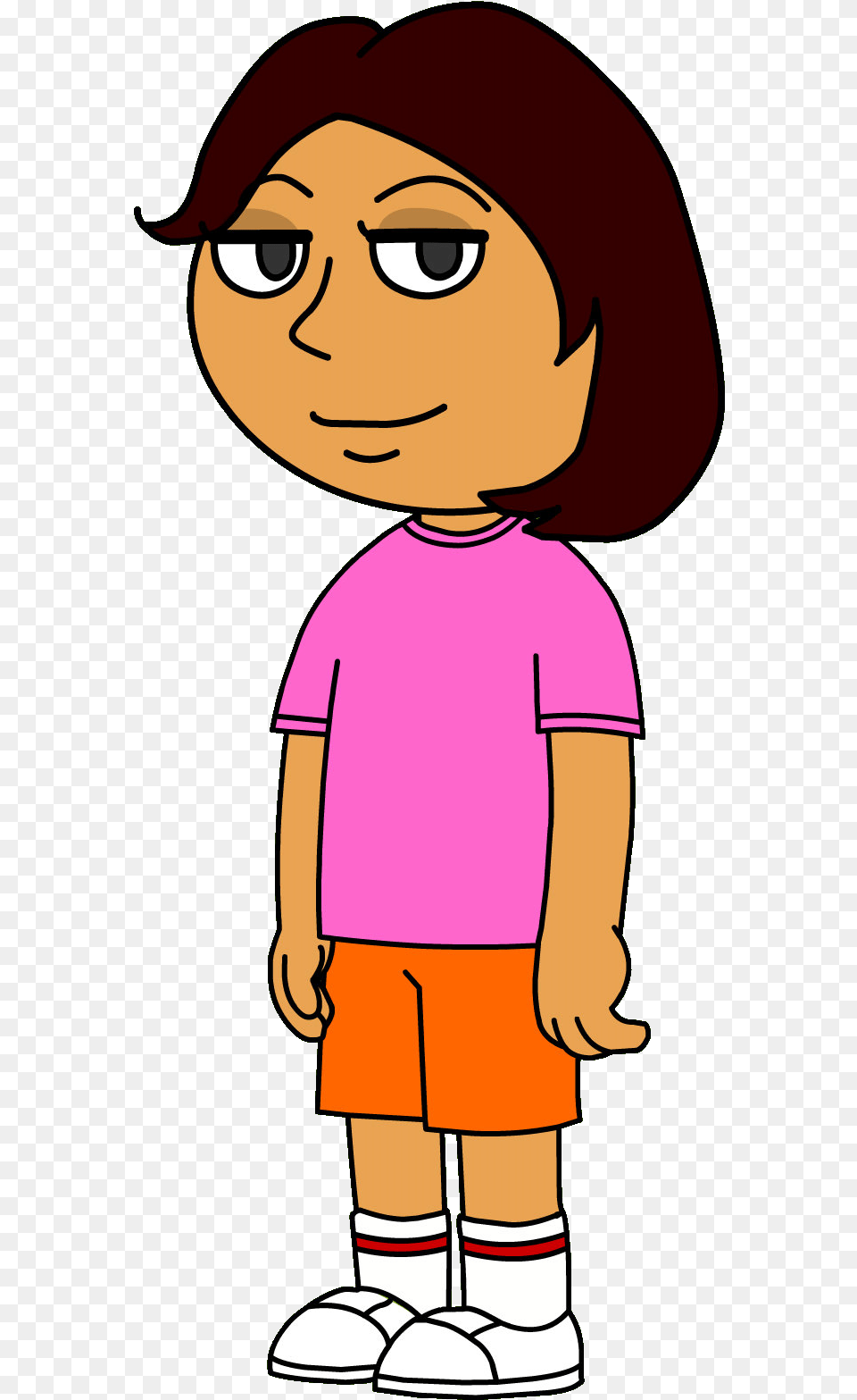 Cartoon, Shorts, Clothing, Person, Girl Free Transparent Png