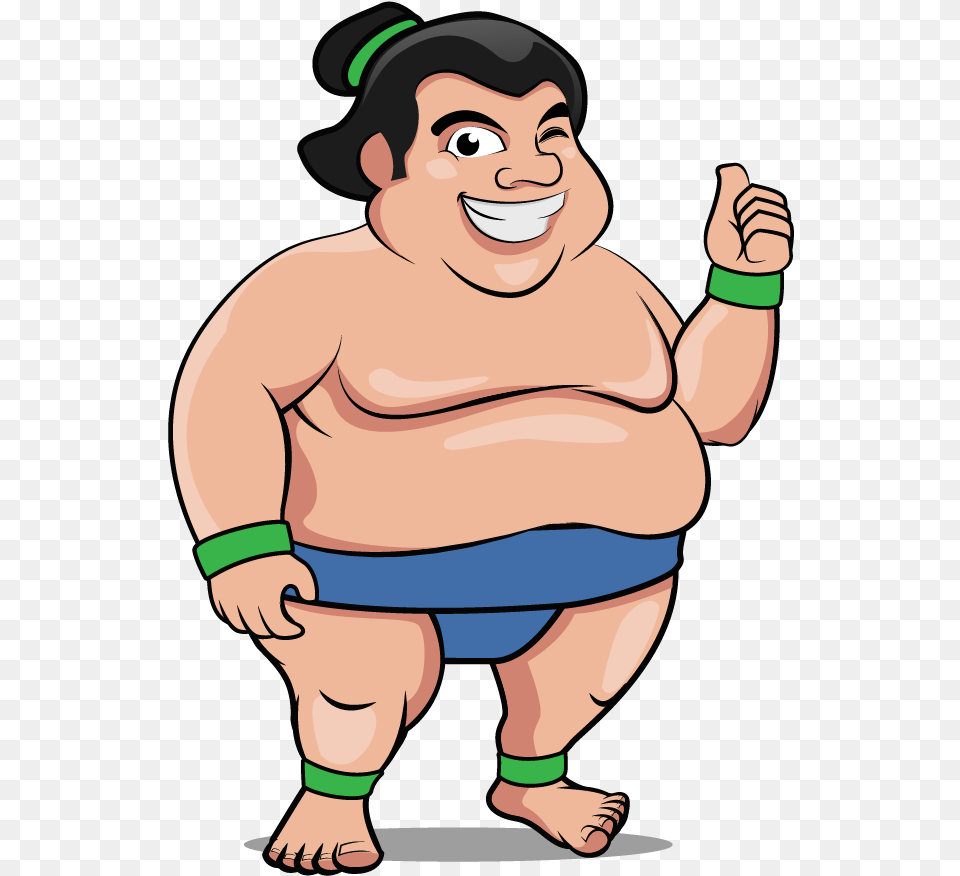 Cartoon, Wrestling, Sport, Person, Sumo Png