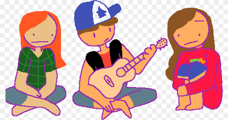 Cartoon, Musical Instrument, Guitar, Baby, Person Free Png