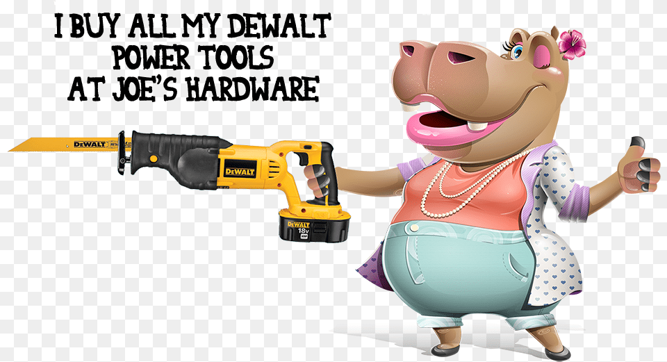Cartoon, Device, Power Drill, Tool, Baby Png Image