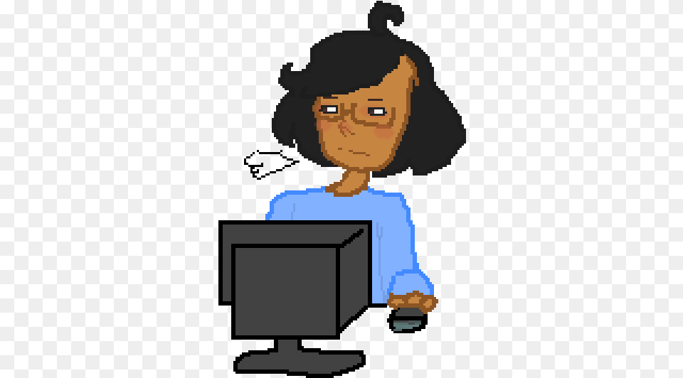 Cartoon, Reading, Person, Baby, Computer Png