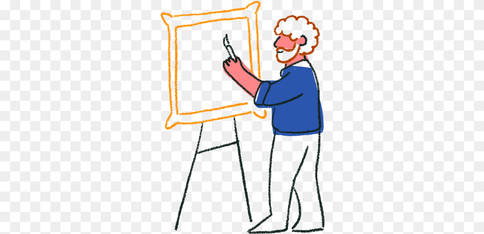 Cartoon, Blackboard, Person, Face, Head Png Image