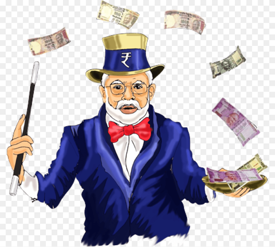 Cartoon, Magician, Person, Performer, Adult Png Image