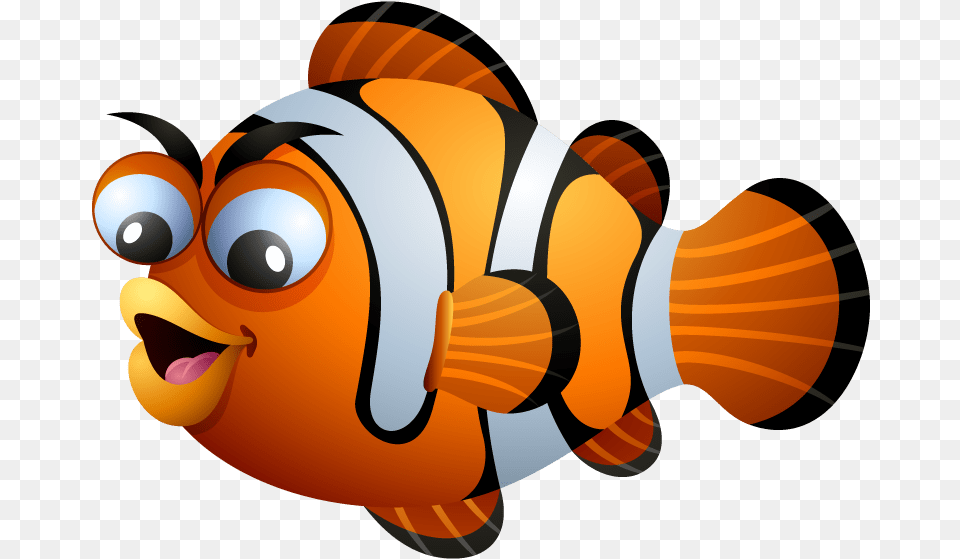 Cartoon, Amphiprion, Animal, Fish, Sea Life Free Png Download