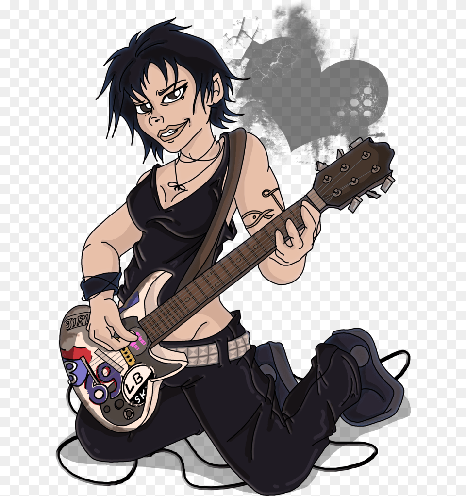 Cartoon, Book, Comics, Guitar, Musical Instrument Png Image