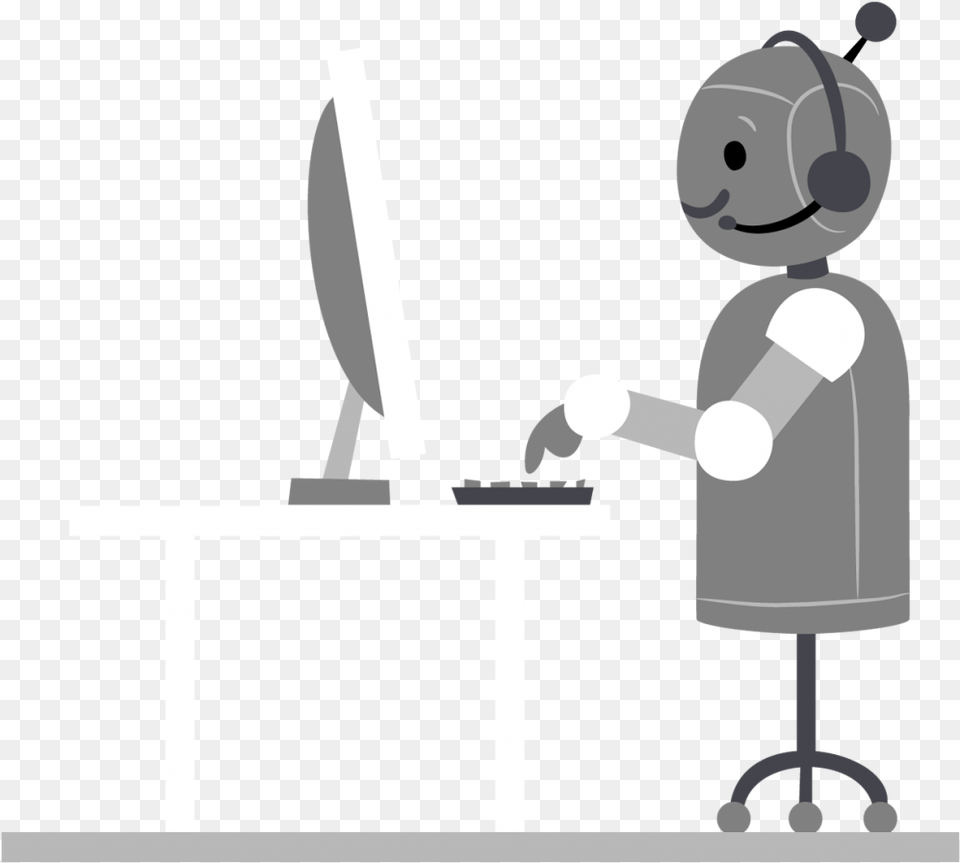 Cartoon, Furniture, Table, Desk, People Free Png Download