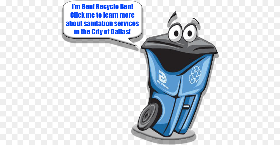 Cartoon, Tin, Can, Trash Can, Recycling Symbol Png