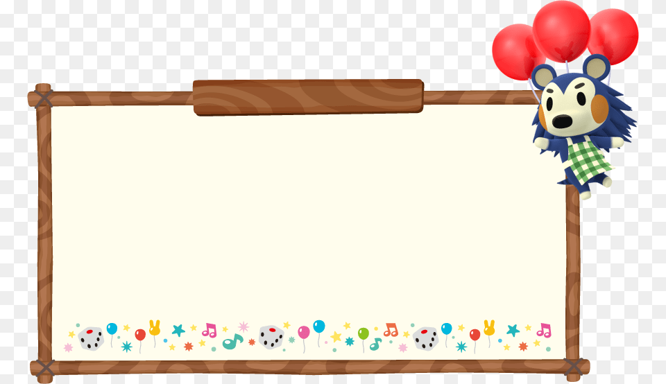 Cartoon, Balloon, White Board, Blackboard Png Image