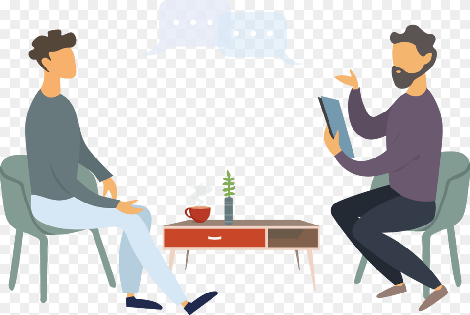 Cartoon, Person, Conversation, Interview, Man Free Png Download