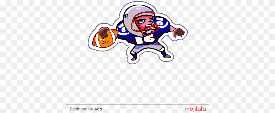 Cartoon, American Football, Football, Person, Playing American Football Free Png Download