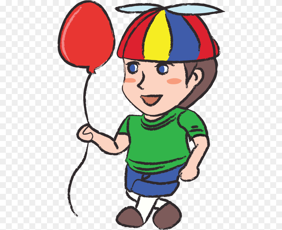 Cartoon, Balloon, Baby, Person, Face Png Image