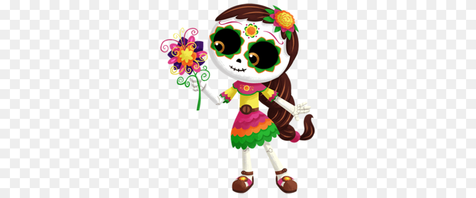 Cartoon About Dod De Los Muertos Day, Art, Graphics, Performer, Person Free Png