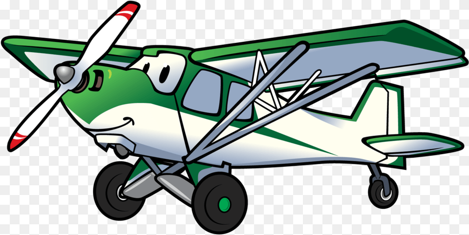 Cartoon Airplane Backcountry Pilot With Cartoon Plane Background Cartoon Aeroplane, Aircraft, Transportation, Vehicle, Machine Free Png