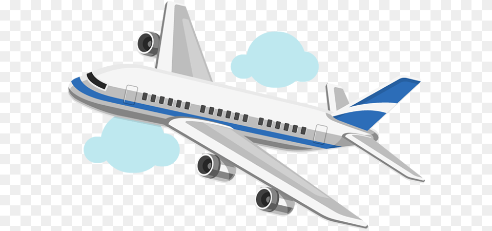 Cartoon Airplane On Blue Sky Airplane Cartoon No Background, Aircraft, Transportation, Vehicle, Airliner Free Transparent Png