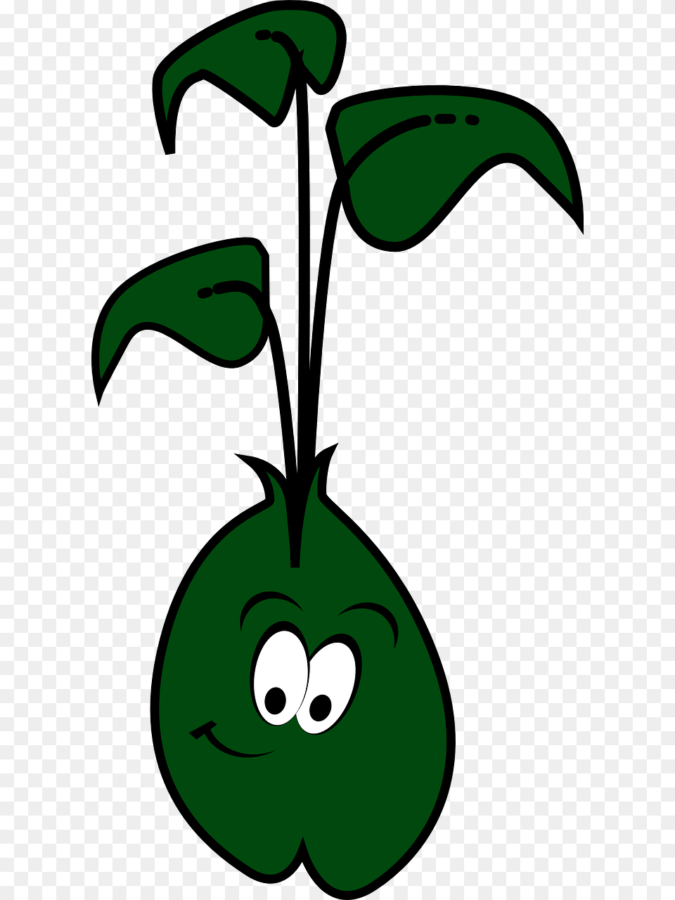Cartoon Alfalfa Sprouts, Green, Person Free Transparent Png
