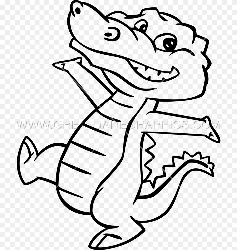 Cartoon Alligator, Animal, Bow, Reptile, Weapon Png