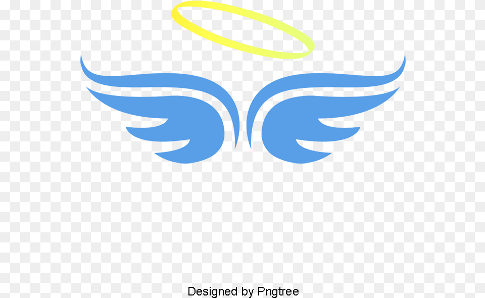 Cartoon Angel Wing Alas De Angel Dibujo, Emblem, Symbol, Light, Logo Free Png