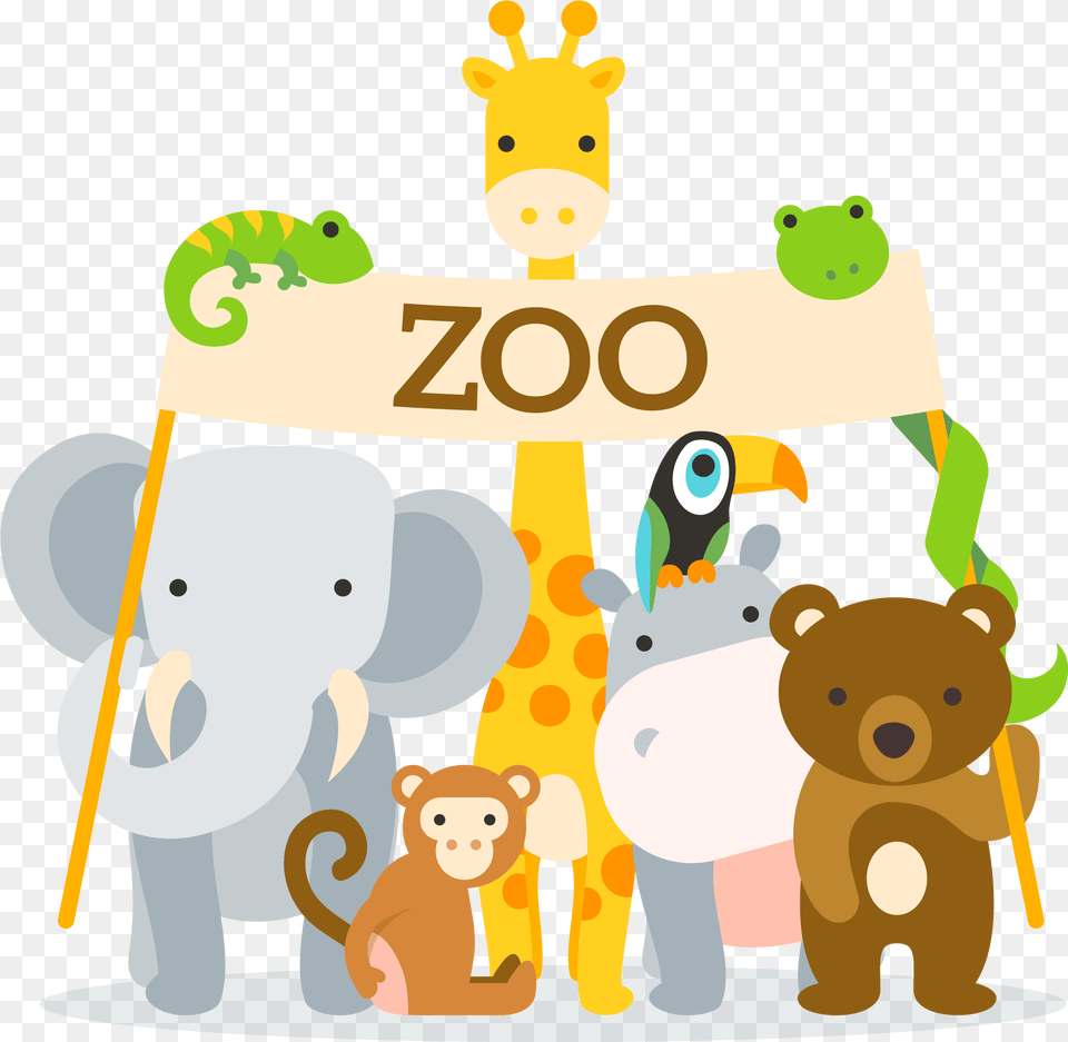 Cartoon Animal Zoo Zoo Cartoon, People, Person, Bear, Mammal Free Png Download